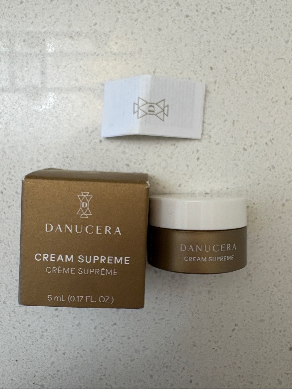 Danucera Cream Supreme 5ML Moisturizer — Gold & White